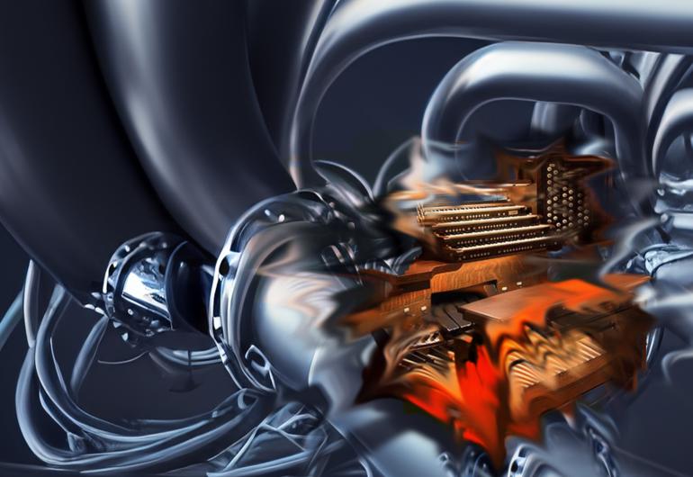 image of the Northrop organ superimposed into an engine-looking image