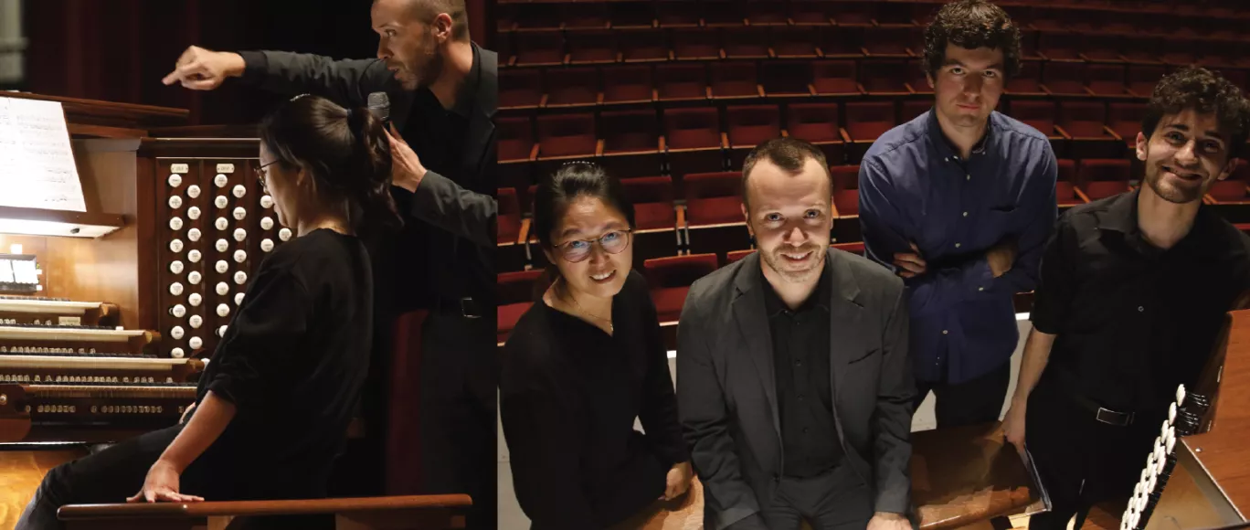 Jean-Willie Kunz with organ students