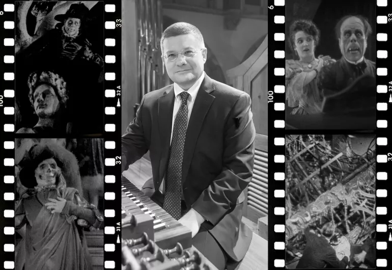 Film stills from Phantom of the Opera and Aaron David Miller