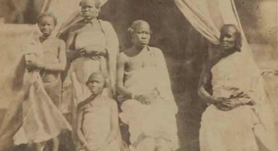 Image: Bongo tribe, Sudan. Louis Vossion, 1882