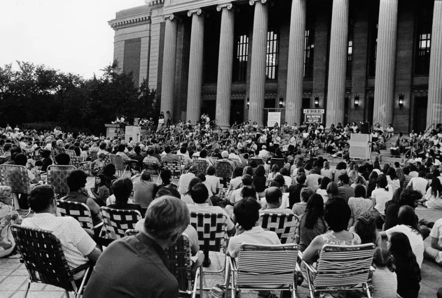 Photo of a summer concert