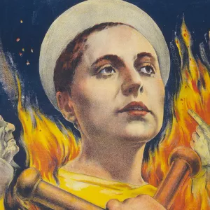 Vintage film poster for "The Passion of Joan of Arc"