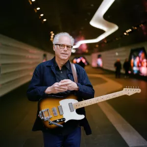 Bill Firsell with his guitar